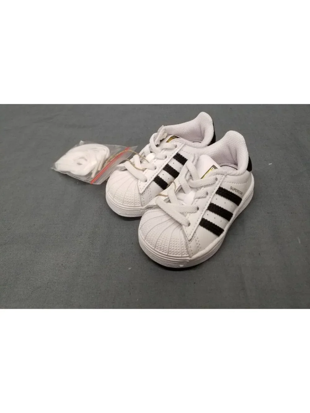 Adidas Originals Superstar I Toddlers Sneakers White Black Size 4K NEW NO BOX!